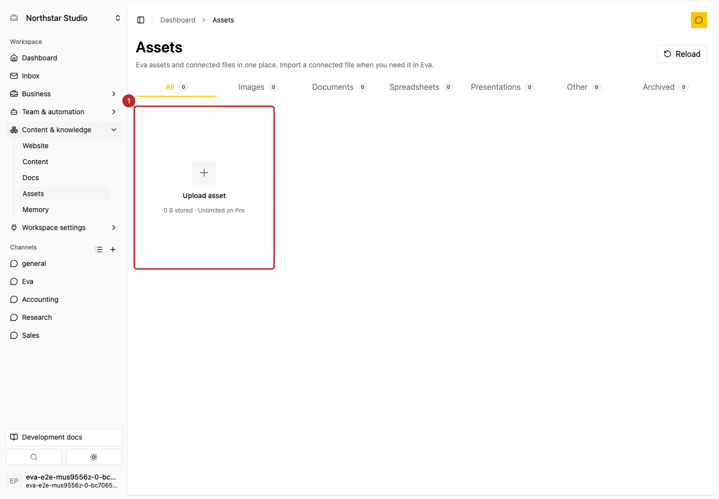 Action: Upload a file