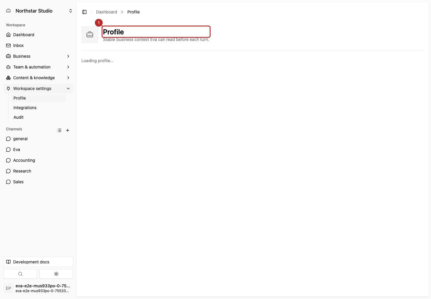Action: Open the profile